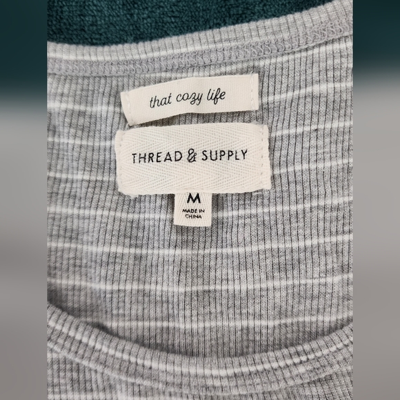 Thread & Supply Striped Tank Top Size Medium NWOT - Picture 3 of 4
